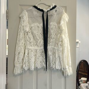 ASOS design Victorian lace top.